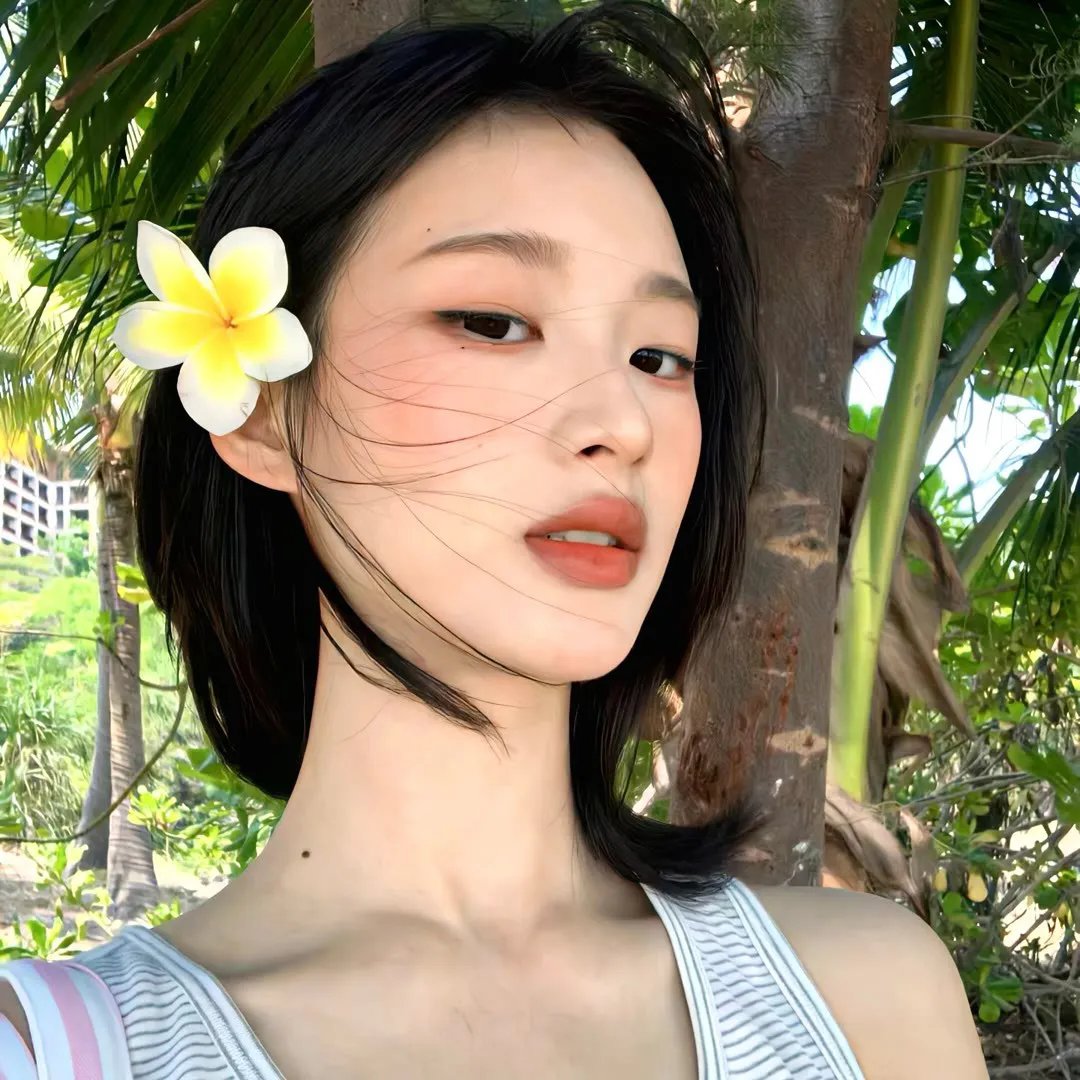 落在她身边